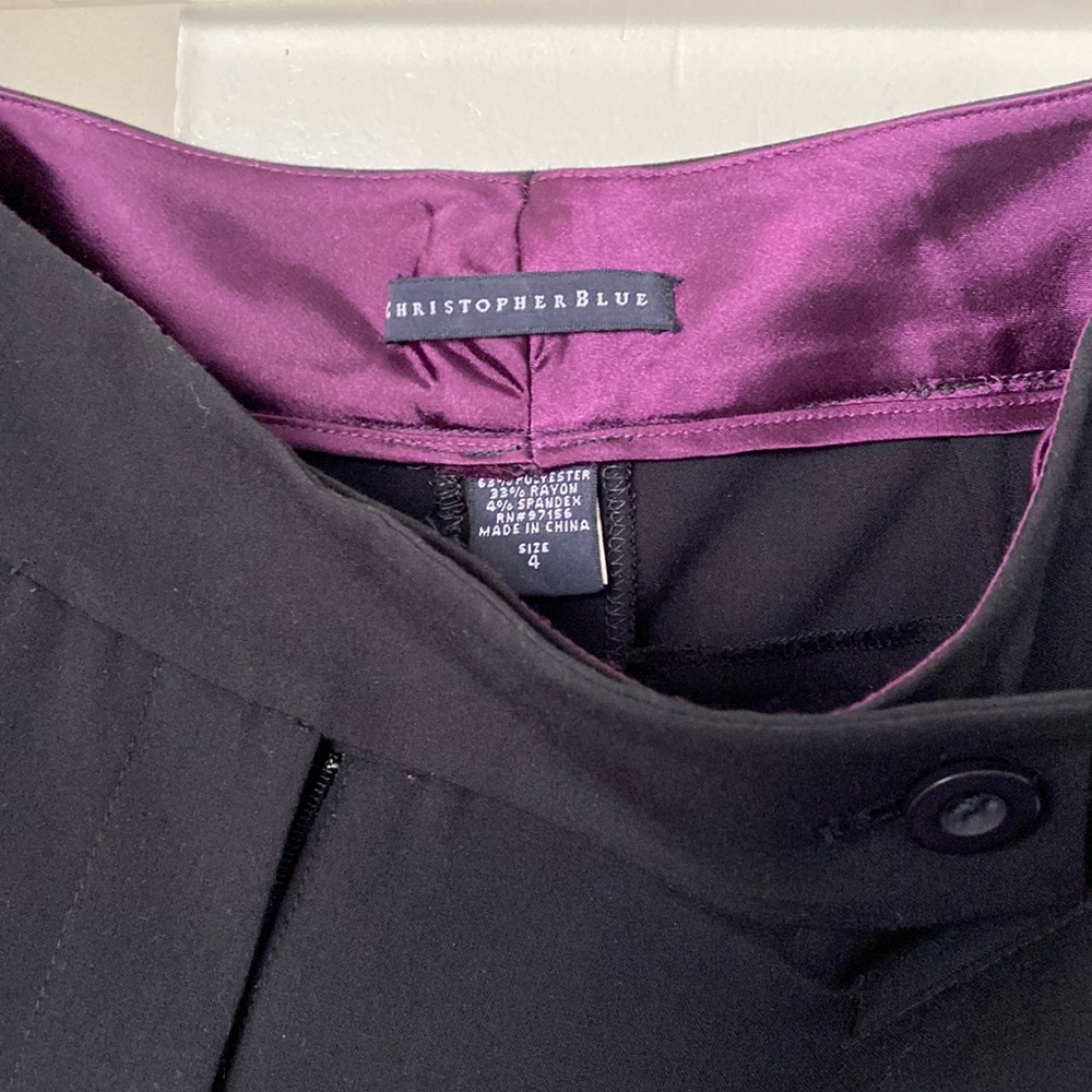Christopher Blue black dress pants